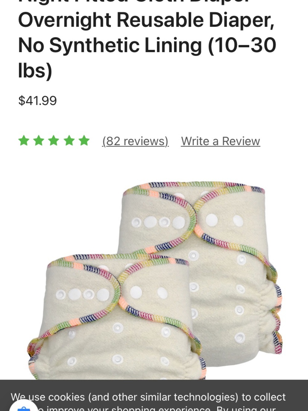 ecoAble baby Cloth Diapers NWT